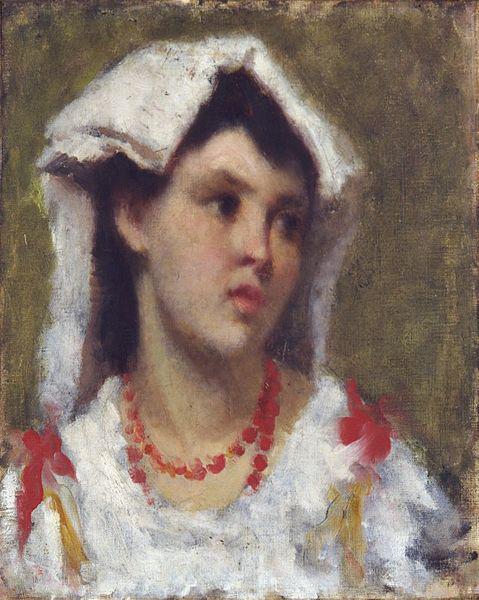 Leonardo Bazzaro Young Woman from Ciociara oil painting image